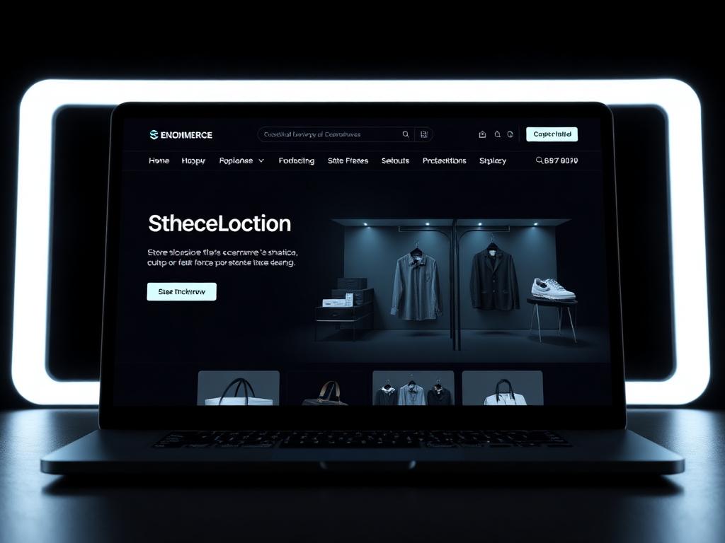 Luxury Fashion Commerce Platform interface mockup